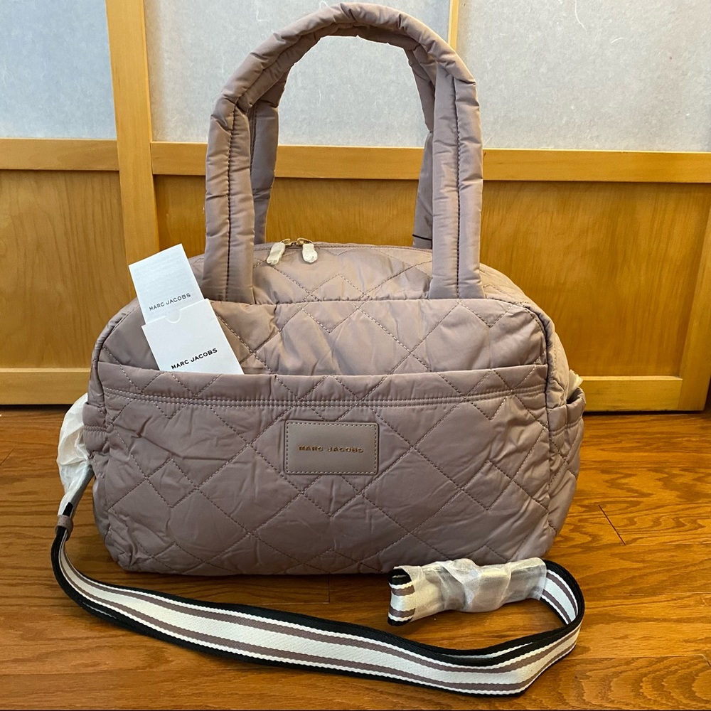 Marc Jacobs Quilted Travel Bag in Taupe
